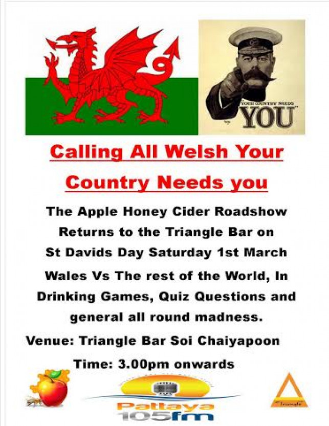 Apple Honey Cider Roadshow @ Triangle Bar – Saturday 1st March 2014