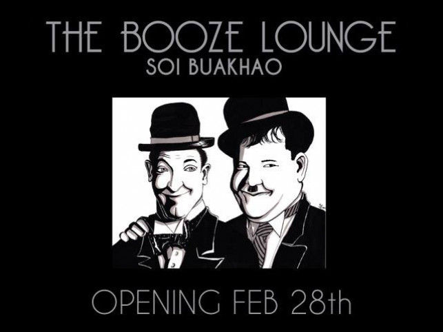 THE BOOZE LOUNGE SOI BUAKHAO OPENING FEB 28th