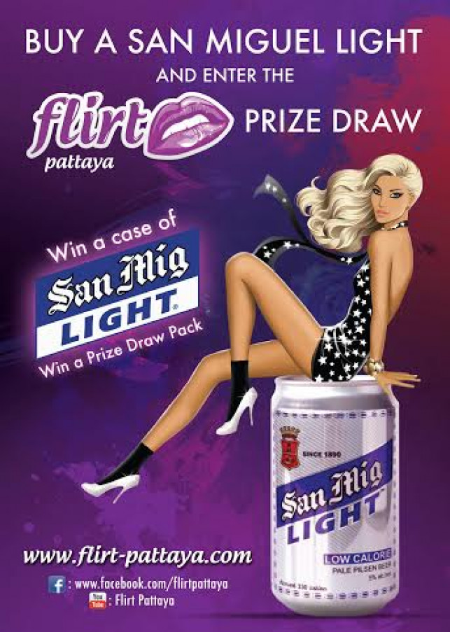 Flirt Pattaya/San Miguel free prize draw