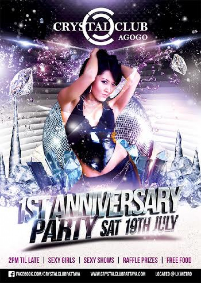 1st year Anniversary Party at Crystal Club.