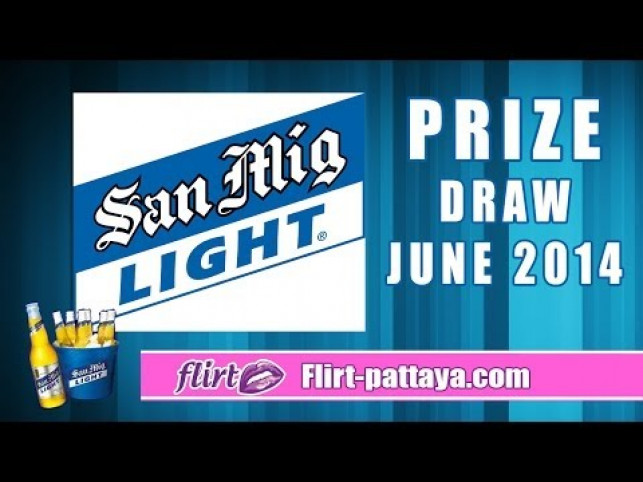 Flirt Pattaya – San Mig draw (end june 2014)