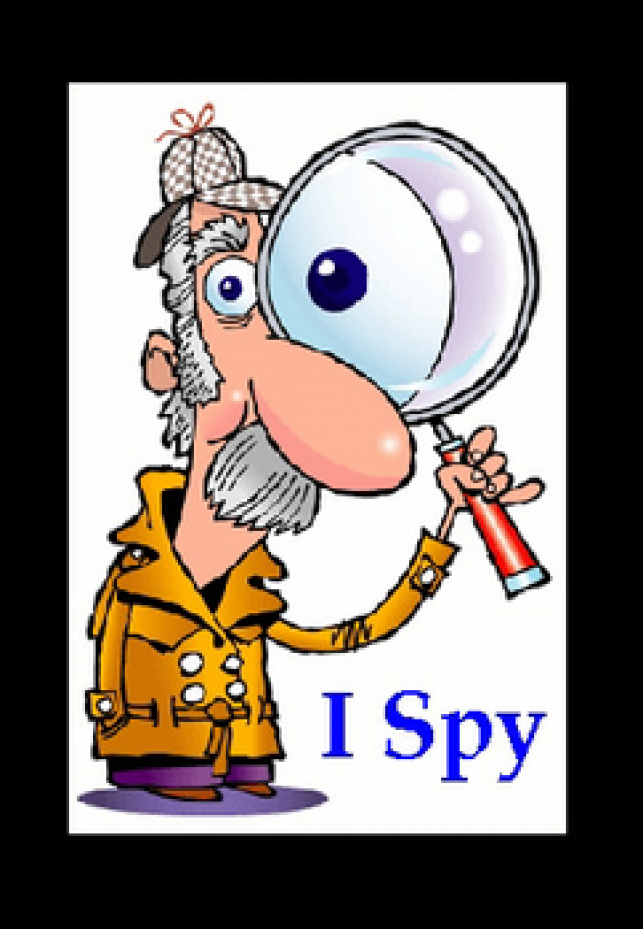 I-Spy with my little eye…..